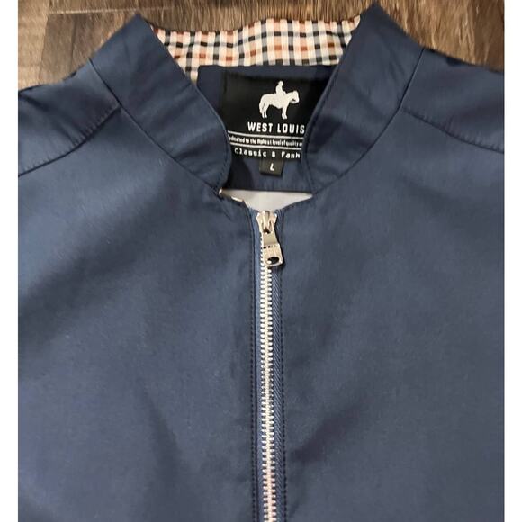NWOT West Louis Business-Man Lightweight Jacket in Navy Blue Size L - Picture 3 of 8